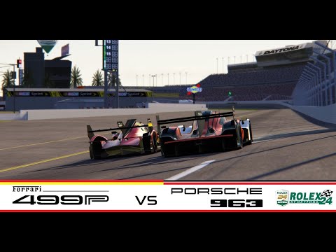Ferrari 499P vs Porsche 963 - Daytona *Assetto Corsa