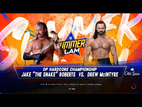 WWE2K22 DREW McINTYRE VS JAKE "THE SNAKE" ROBERTS TLC MATCH FOR OP HARDCORE CHAMPIONSHIP