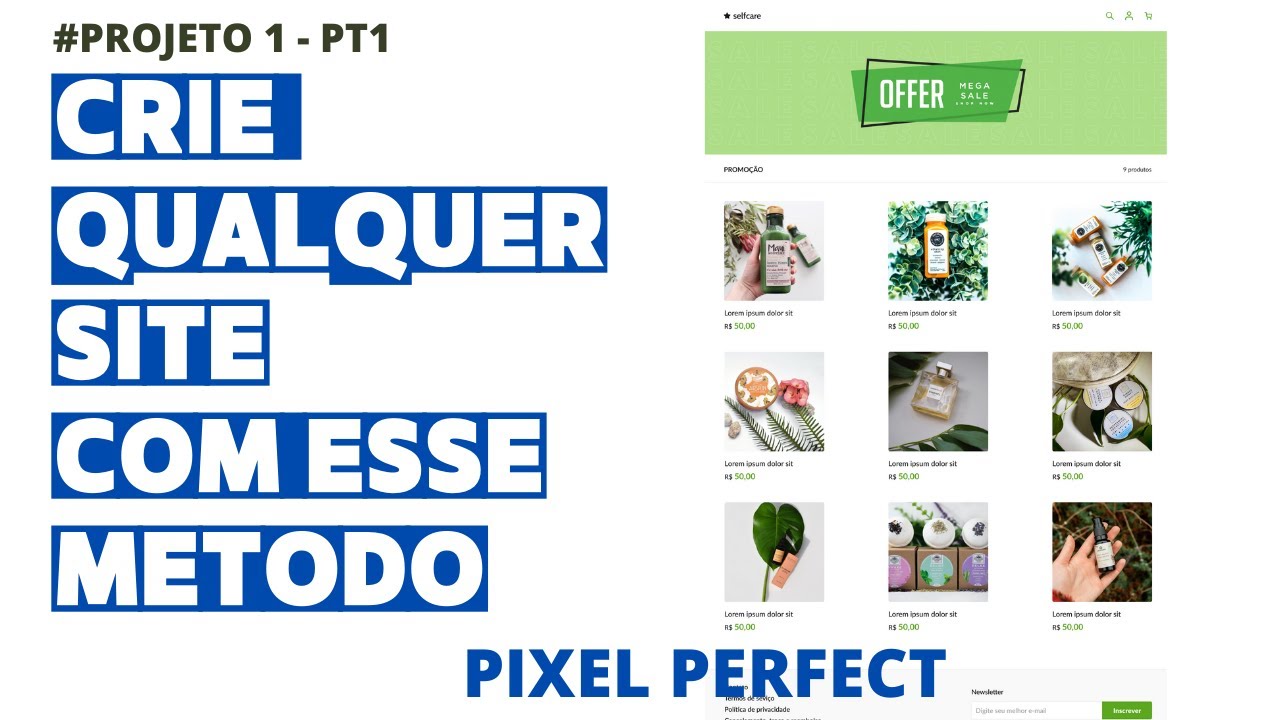 Pixel Perfect: PROJETO 1 #3 -  HOW TO MAKE A NATURAL PRODUCT STORE WITH HTML AND CSS