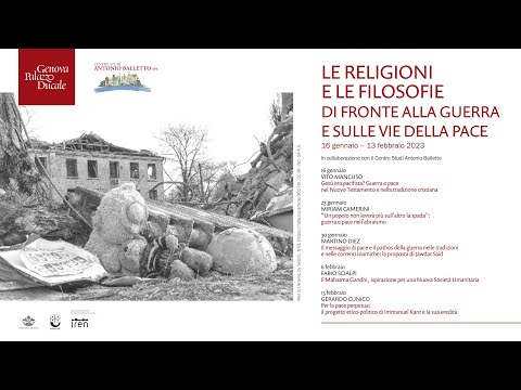 Vito Mancuso – Gesù era pacifista? Guerra e pace nel Nuovo Testamento e nella tradizione cristiana