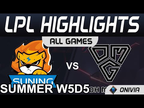 SN vs OMG Highlights ALL GAMES LPL Summer Season 2021 W5D5 Suning vs Oh My God by Onivi