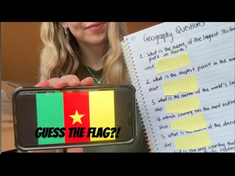 ASMR - Geography Quiz 2 (Very Challenging) 🇦🇱🇸🇿🇽🇰