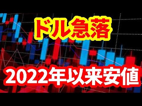 【ドル急落】2022年以来の安値を付けたドル！キャリートレード、期待インフレ、為替市場で起こっていること！