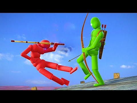 Kicking Dynamic AI Ragdolls Into PIT - Overgrowth Mods Gameplay