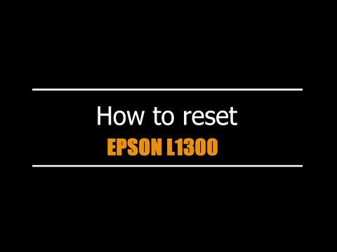 Tutorial Reset Epson L1300 — como fazer o reset passo a passo