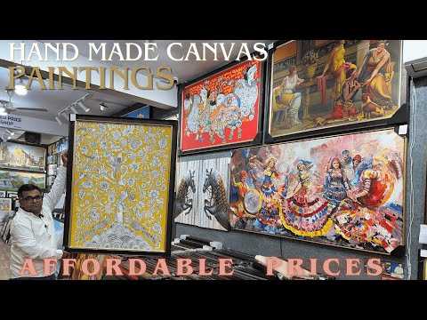 Premium Handmade Canvas Paintings at Affordable Prices in Kirti Nagar Furniture Market Delhi
