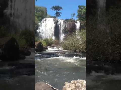 cachoeira no rio tapera em pinhão Paraná