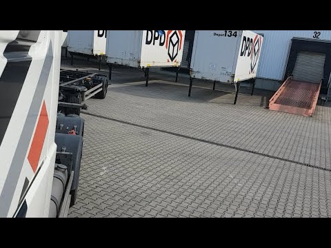 Ghidare remorca cu protap sub container BDF