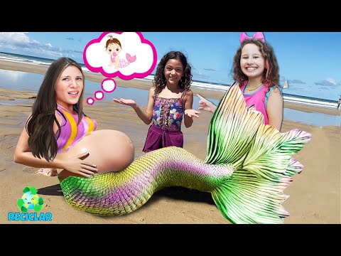 + 27 Minuten Geschichten für Kinder mit - Valentina und ihre Freundin helfen einer Meerjungfrau!