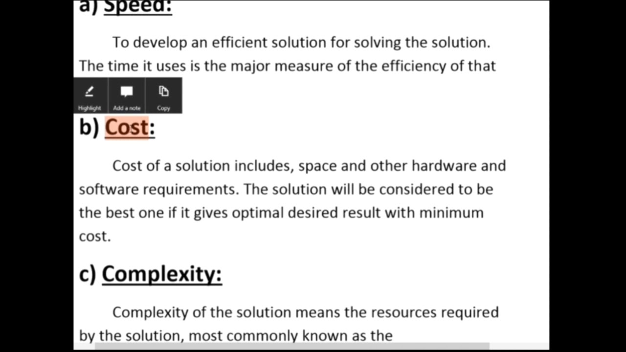 Topic#4 Selecting the best solution | 10th class computer science | chapter-1