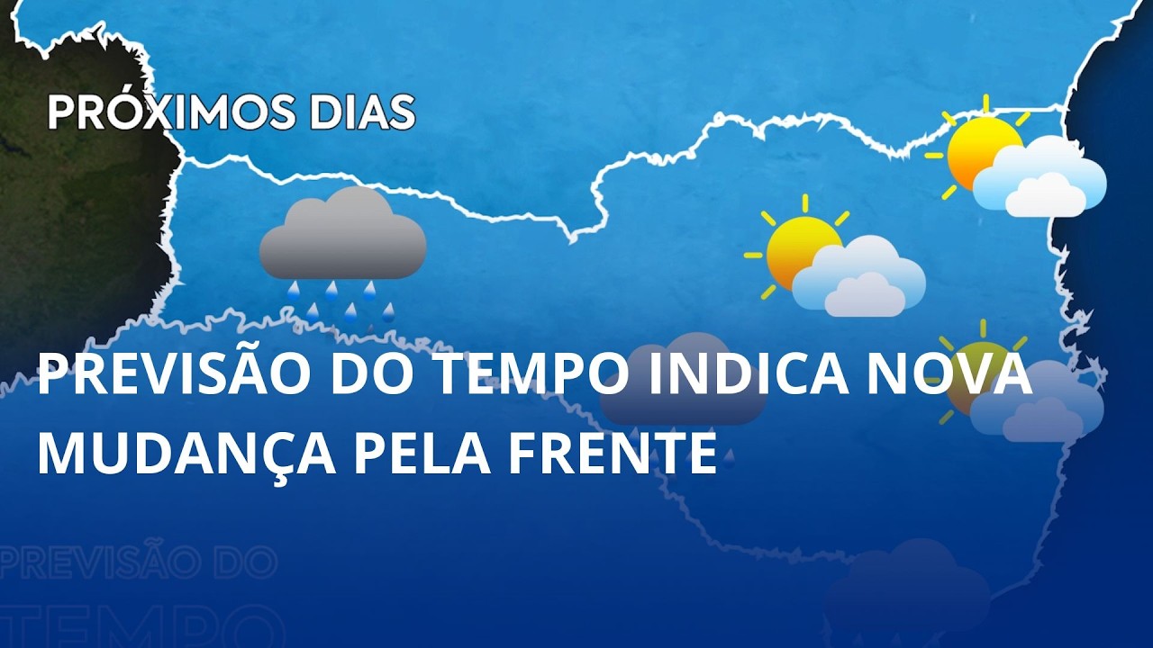 Depois de dias de sol, no final dessa semana vamos ter novamente uma mudança no tempo