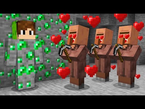 I turned into Emerald to troll the villagers!