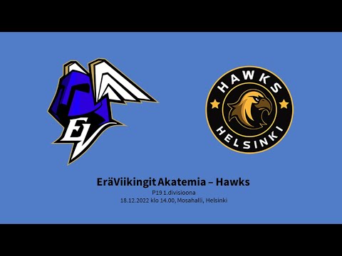 P19 1.div. EräViikingit Akatemia-Hawks 18.12.2022