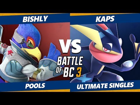 Smash Ultimate Tournament - Bishly (Falco) Vs. Kaps (Greninja) BoBC3 SSBU Pools