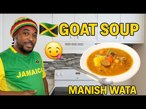 How to make manish water Jamaican goat meat soup | mannish wata goat head soup