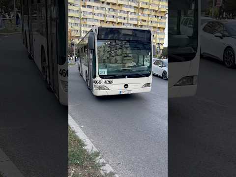 Autobuzul MBC E4 #4669 în apropierea stației “Bd. Chișinău” pe Linia 243
