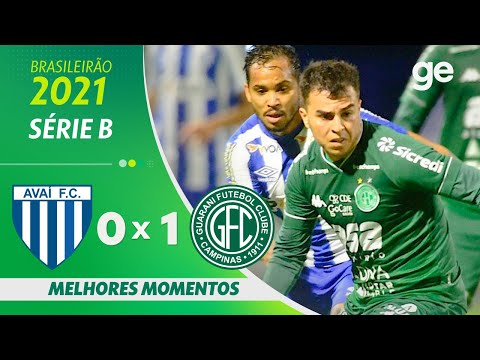 Gols e lances de Avaí x Guarani
