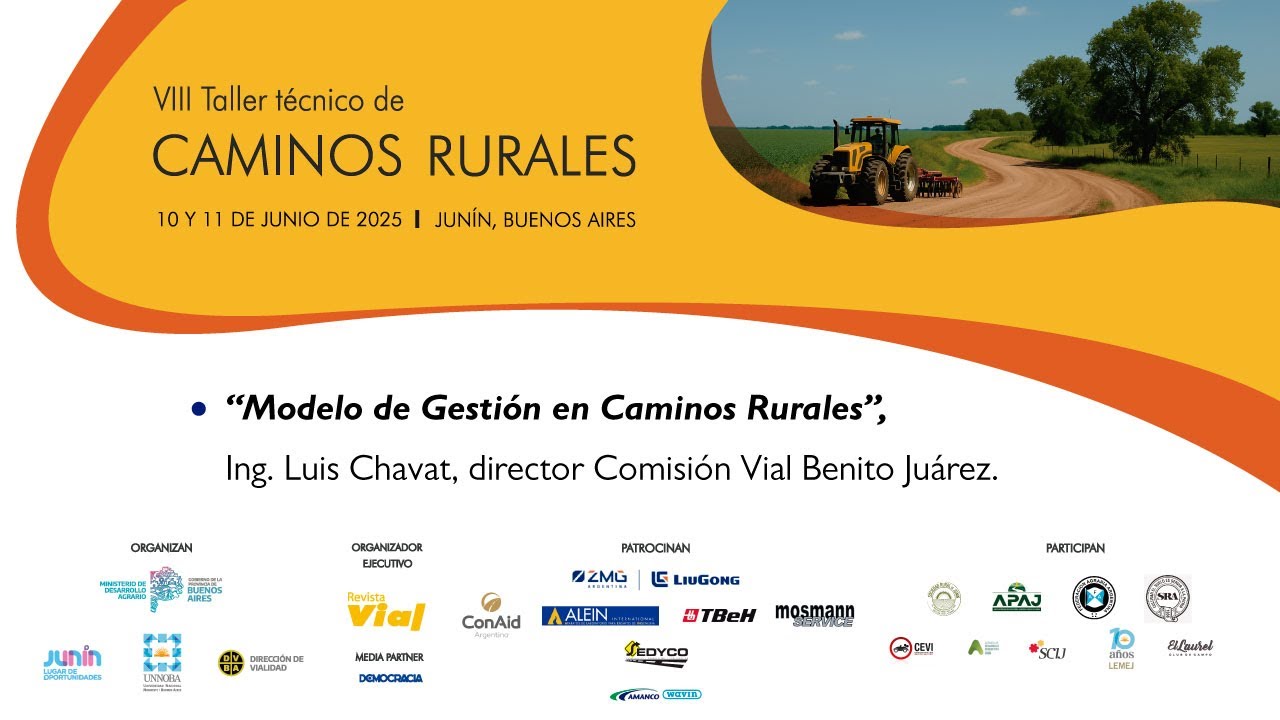 MODELO DE GESTIÓN EN CAMINOS RURALES | ING. LUIS CHAVAT