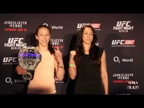 UFC Fight Night Berlin Joanna Jedrzejczyk vs Jessica Penne Face Off