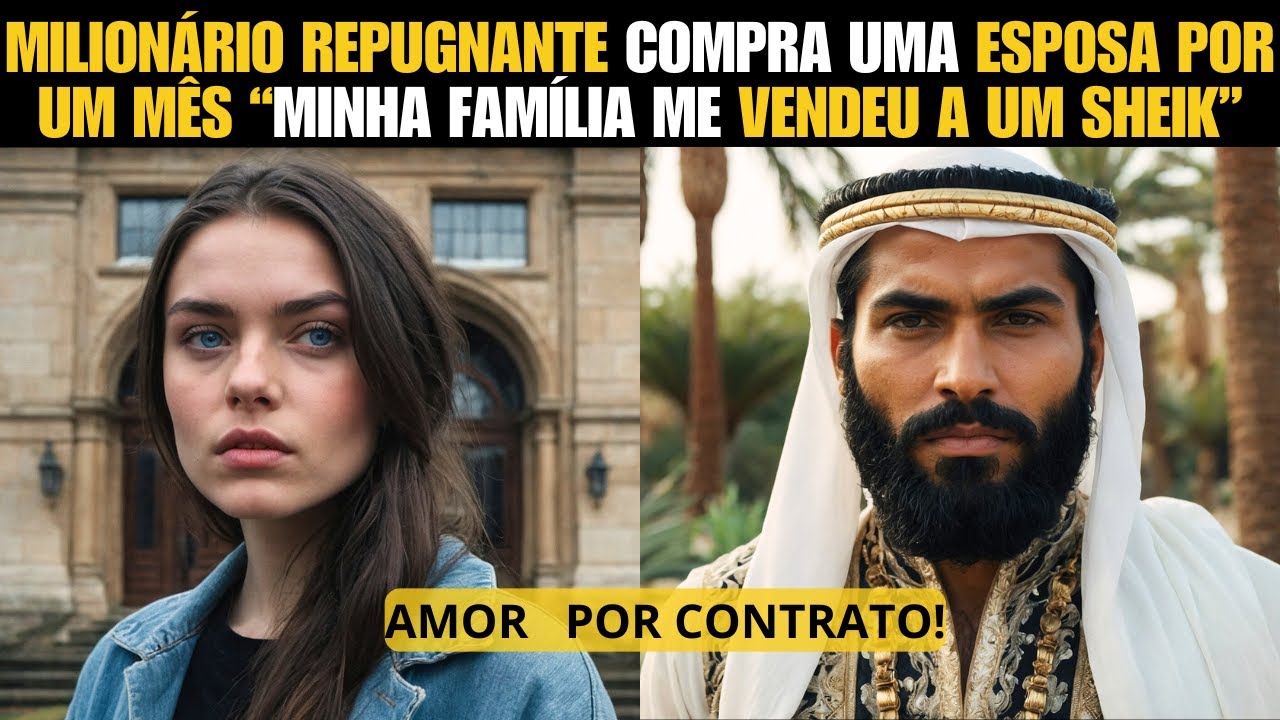 ❤️ MILIONÁRIO REPUGNANTE Compra uma ESPOSA por UM MÊS Minha Família me VENDEU a um SHEIK