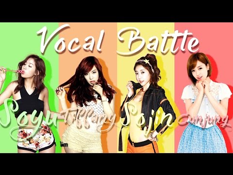 Soyou (SISTAR) VS Tiffany (SNSD) VS Sojin (Girl's Day) VS Eunjung (T-ara) -Vocal Battle (C5 - F5)