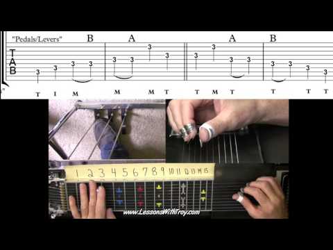 E9 Pedal Steel Basics - #7 - Major Scales & Pickblocking
