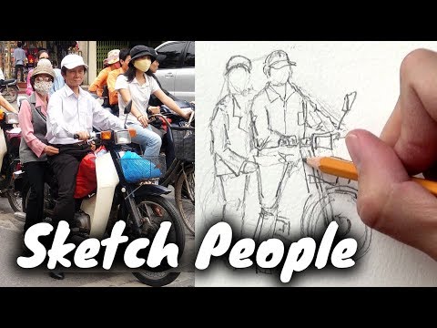 How to Sketch People - Simplifying the Shapes!