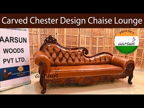 Teak wood 3 seater wooden royal diwan