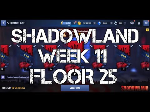 MARVEL FUTURE FIGHT SHADOWLAND WEEK 11 FLOOR 25 FACECAM