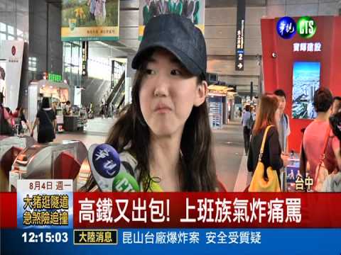 高鐵線路遭雷擊! 班次取消被挨轟