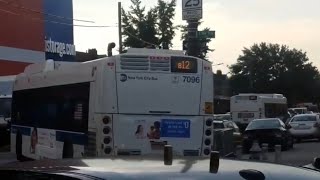 Double 2014-15 NFI XD40s as B12(Wrong Signage) via B17 - Canarsie| E80th St./Seaview Ave
