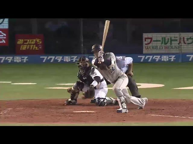 【5回表】連打で反撃!! バファローズ・伊藤 センター前タイムリーヒット!! 2014/8/19 M-Bs