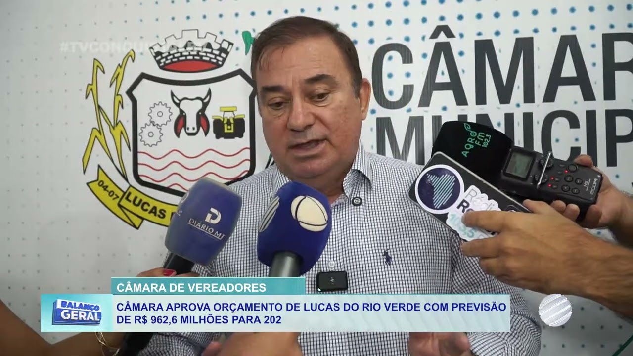 Câmara de Lucas do Rio Verde aprova Orçamento 2026 de R$ 962,6 milhões