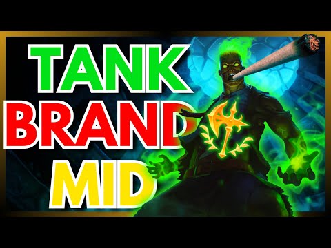 Blazing Through Ranked with Tank Brand Mid😎 | Off-Meta League Builds