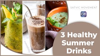 3 Healthy Summer Drinks #IndianSignLanguage #SatvicMovement