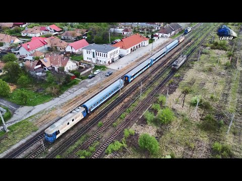 Trenul Internațional Budapesta Keleti-Brașov/Târgu Mureș în Gara Deda - 22 Aprilie 2025
