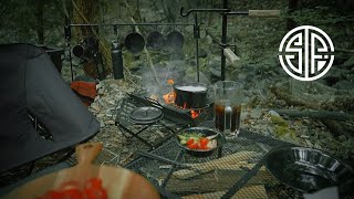 【キャンプ】#20 無骨ギア+ブラックキャンプ！暑くなってきたのでキンキンに冷えた素麺をかっくらいます！