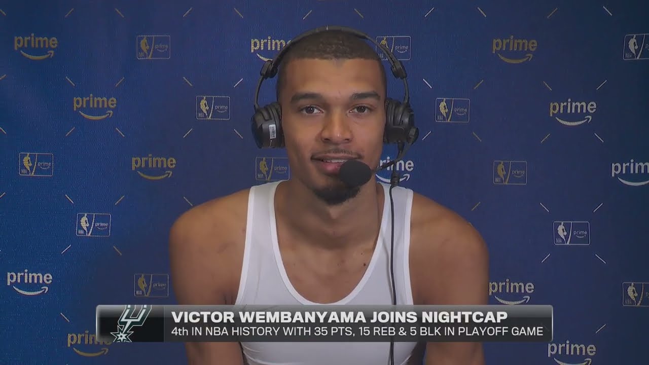 Victor Wembanyama Joins NBA on Prime Nightcap After Historic 39-Point Playoff Performance
