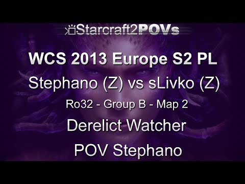 SC2 HotS - WCS 2013 EU S2 PL - Stephano vs sLivko - Ro32 Group B - Map 2 - Derelict - Stephano