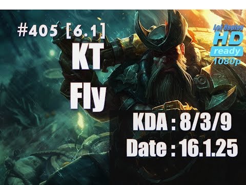 16.1.25 LCK KT Rolsters Fly Top lane Gangplank(vs Fiora) Kr high elo solo q[1080p]#405