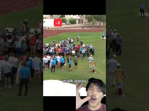Super sad moment in golf