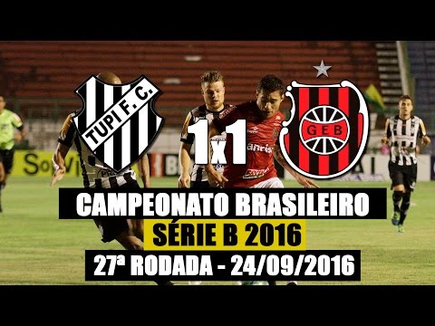 Tupi 1x1 G.E.Brasil - Campeontato Brasileiro Série B - 24/09/2016