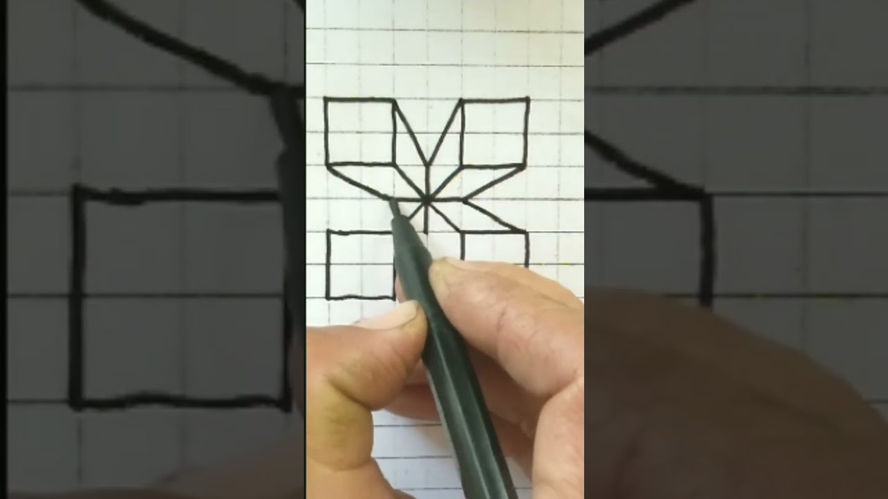 beautiful designs on graph paper