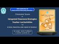 Webinar On Integrated Classroom Strategies Teacher Led Activities