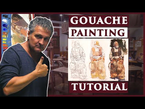 7 Steps to Paint a Costumed Character in Gouache - Watts Weekly
