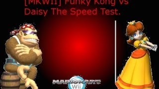 MKWII Funky Kong vs Daisy The Speed Test
