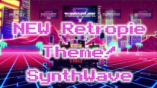 NEW RetroPie 4.3 Emulationstation Theme SynthWave
