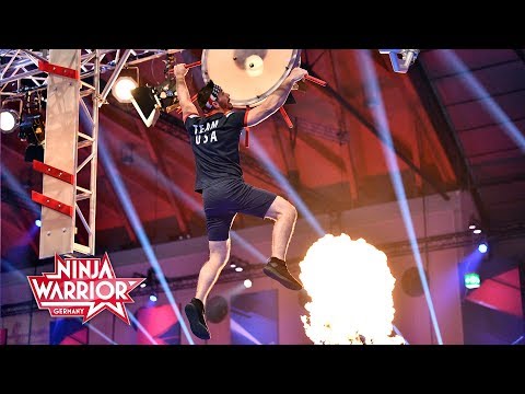 Amtierender American Ninja Warrior Drew Drechsel schafft eine Bestzeit | Ninja Warrior Germany 2019