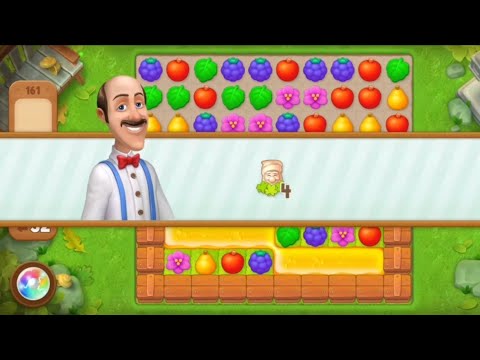 Gardenscapes Level 161 All Goals Complete - Playrix Gameplay