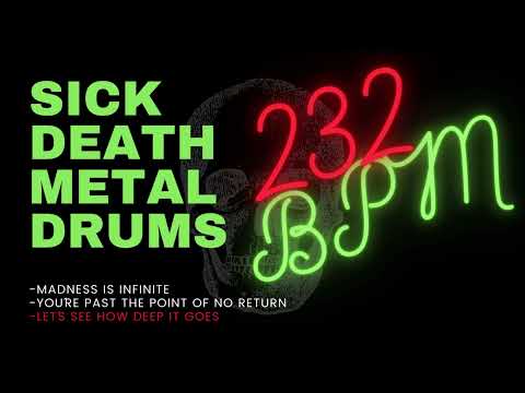 DEATH METAL DRUM TRACK #7| 232 BPM